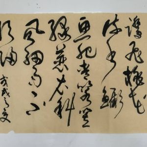 草书小品《渔歌子》