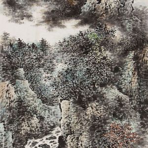 云岚流泉图