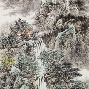 春山积翠图