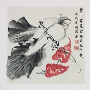 写意方形作品