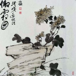 写意花鸟作品