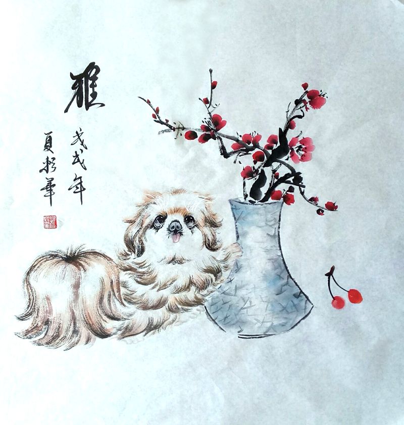 国画犬