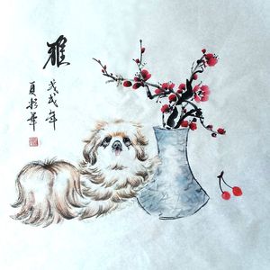 国画犬