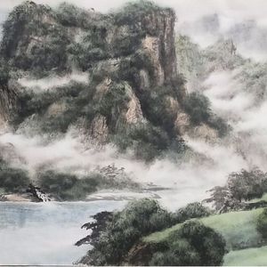 青山绿水图