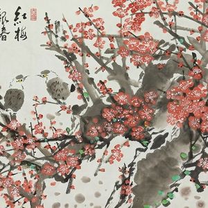 红梅报春