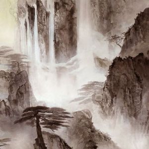群峰积翠涌山泉