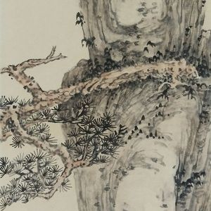 仿渐江山水