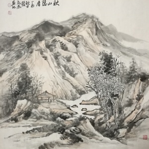 张礼杰山水-秋山隐居