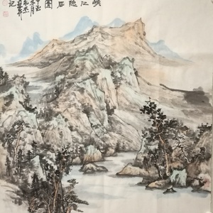 峡江隐居图