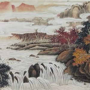 青绿山水之秋