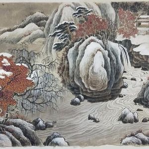 青绿山水之冬