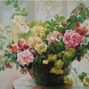 窗前花