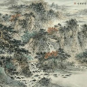 松亭红叶图