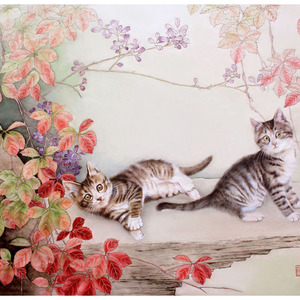 卢芳工笔画小歇