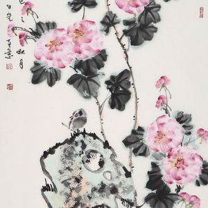 晨露湿新妆