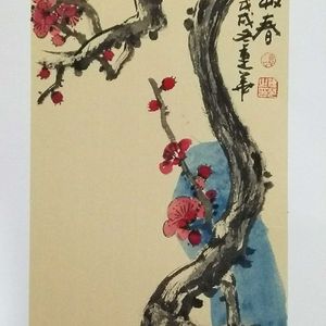 红梅迎春