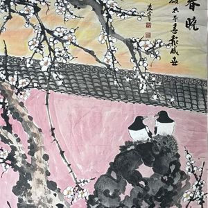 白梅喜鹊