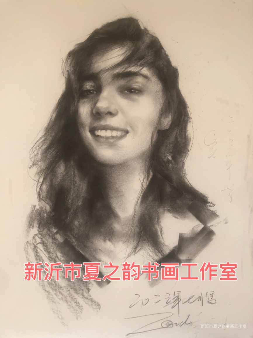 女青年素描