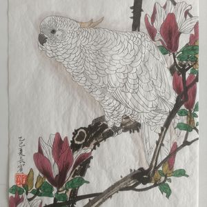 栖禽图